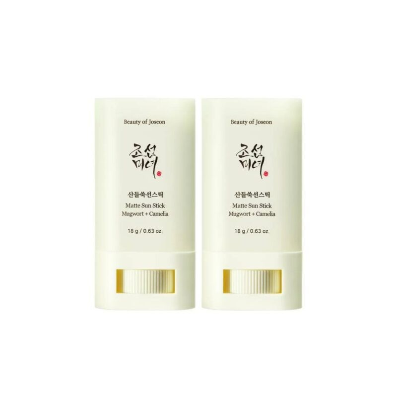 BEAUTY OF JOSEON -Matte Sun Stick: mugwort + camelia SPF50+ 18g - Duo Set