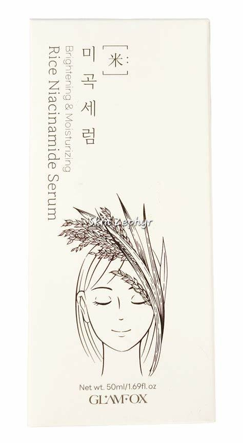 GLAMFOX -Glowing & Moisturizing Rice Niacinamide Serum 50ml