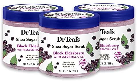 DR TEALS -Shea Sugar (Black Elderberry) Body Scrub 538g