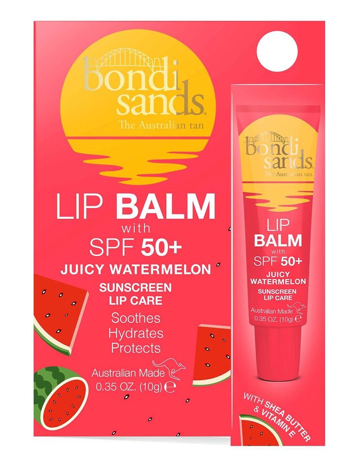 BONDI SANDS -Juicy Watermelon SPF50+ Sunscreen Lip Care 0.35 oz 10g