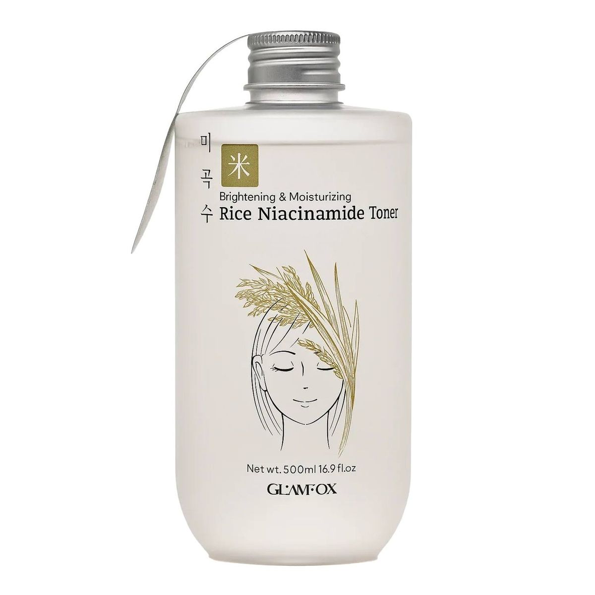 GLAMFOX - Glowing & Mosturizing Rice Niacinamide Toner 500ml