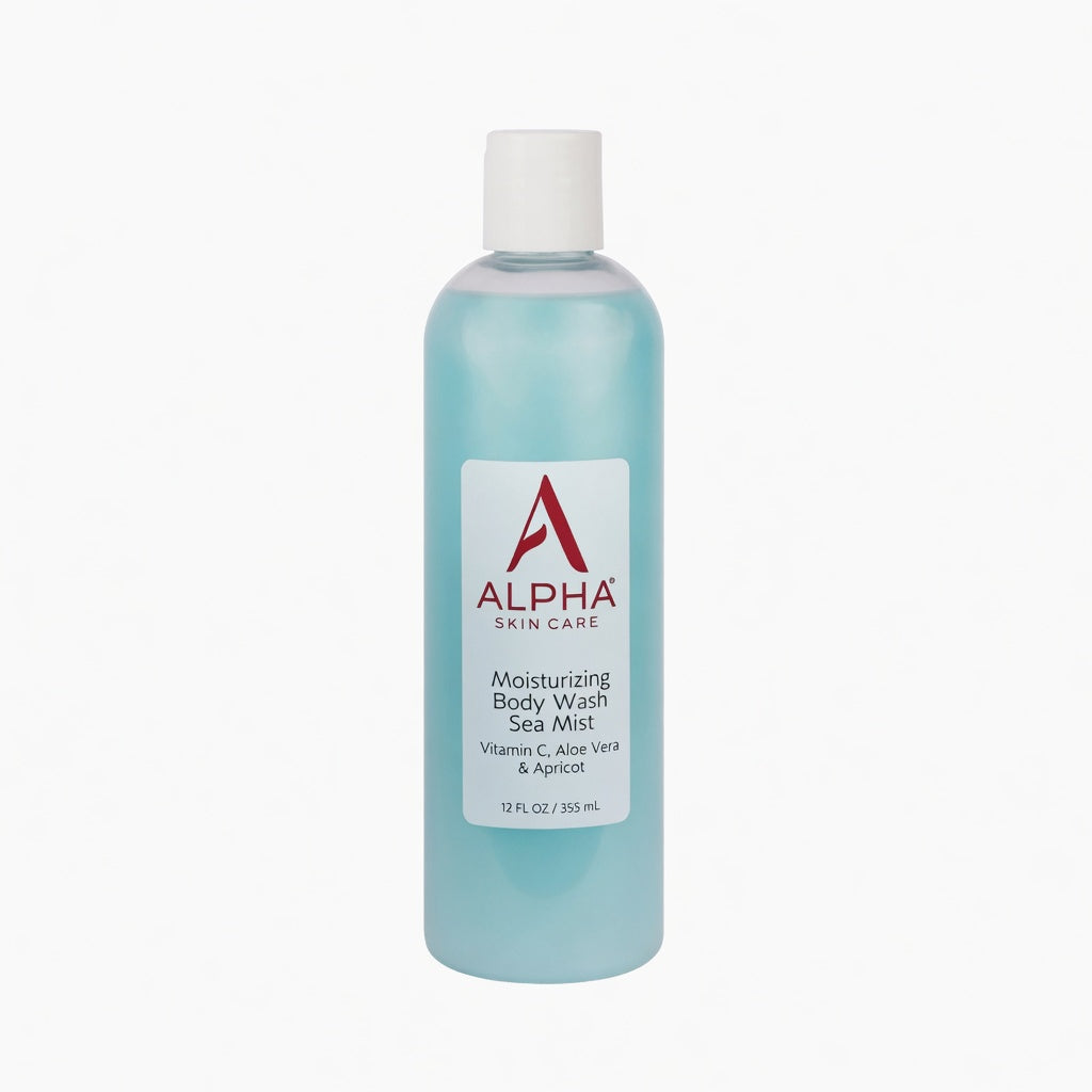 ALPHA SKIN Moisturizing Body Wash Vitamin E, Aloe vera, Glycolic AHA 354ml