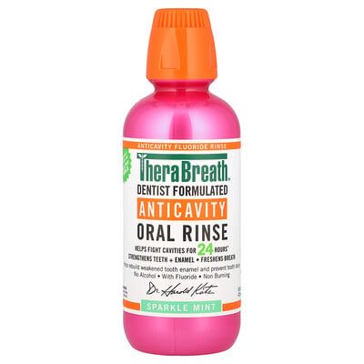THERABREATH Dentist Formulated Anti Cavity (Sparkle Mint) Oral Rinse 473ml