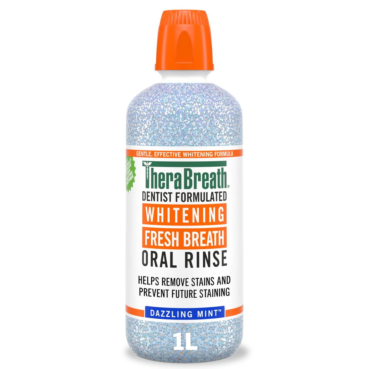 THERABREATH Dentist Formulated Whitening Fresh Breath (Dazzling Mint) Oral Rinse 473ml