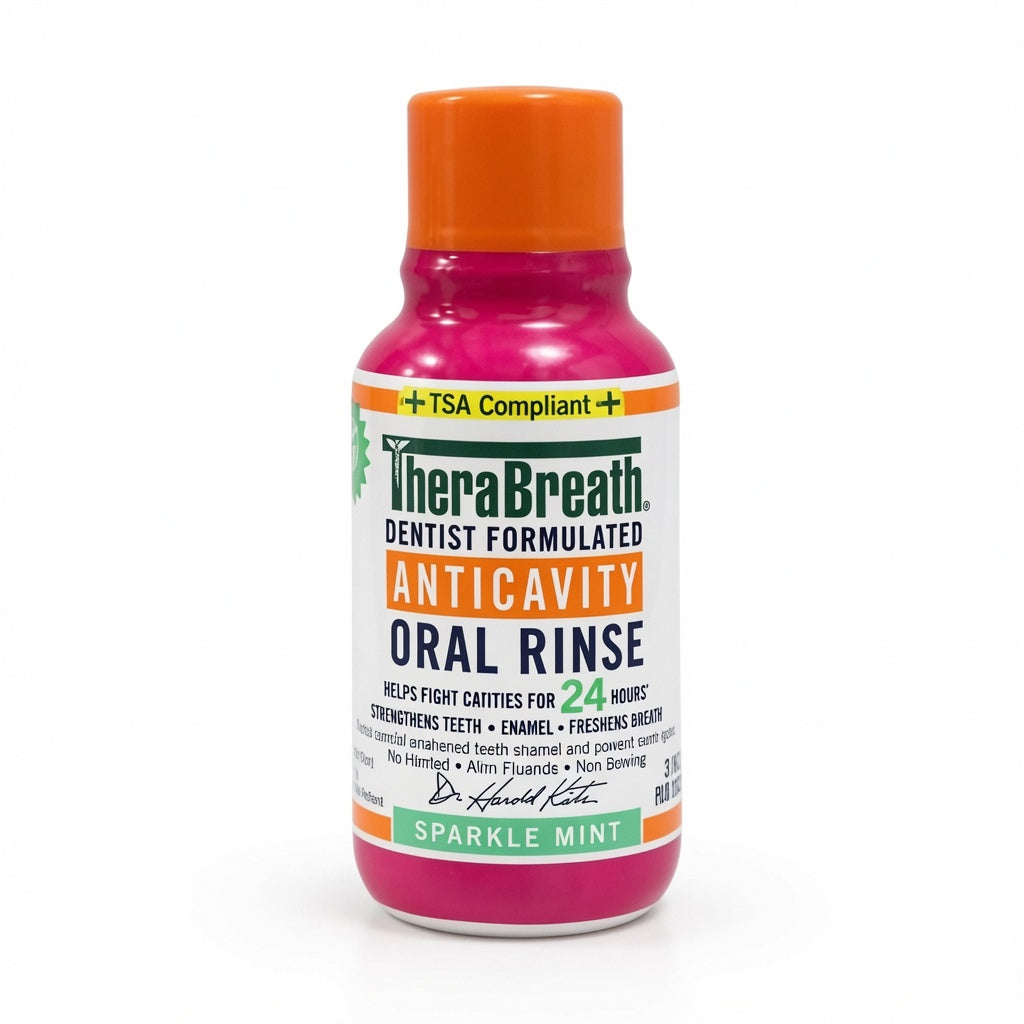 THERABREATH Dentist Formulated Anticavity 24H Oral Rinse(Sparkle Mint) 88.7ml