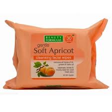 BEAUTY FORMULAS- Gentle Soft Apricot Cleansing Facial Wipes 30pcs