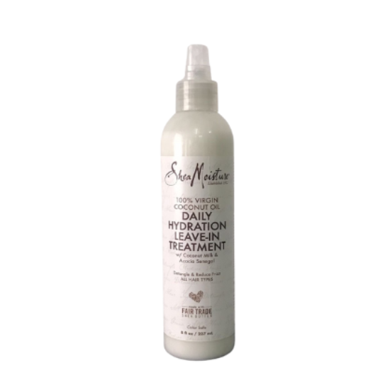 SHEA MOISTURE -100% VIRGIN COCONUT Daily Hydration (Coconut milk & Acacia Senegal) Leave-in treatment 237ml