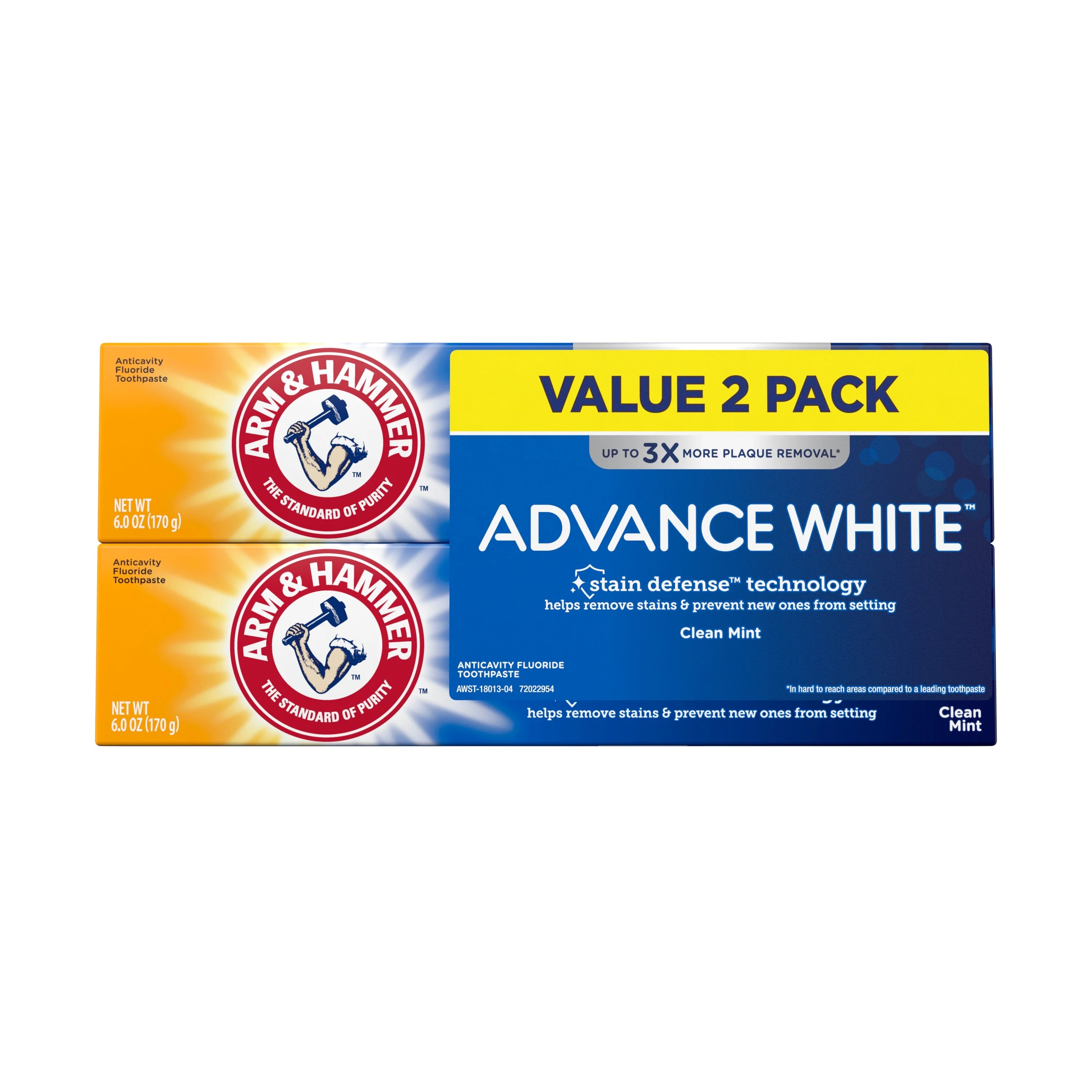 ARM AND HAMMER -(Advanced White) Toothpaste Twin 12.0 oz 340g