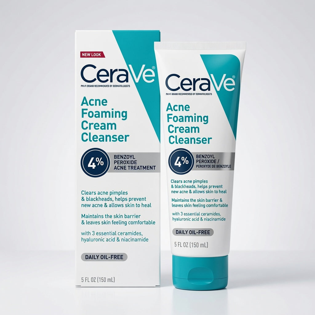 CERAVE Acne Control Cleanser 4% Benozyl Peroxide Acne Treatment 5 oz 150ml