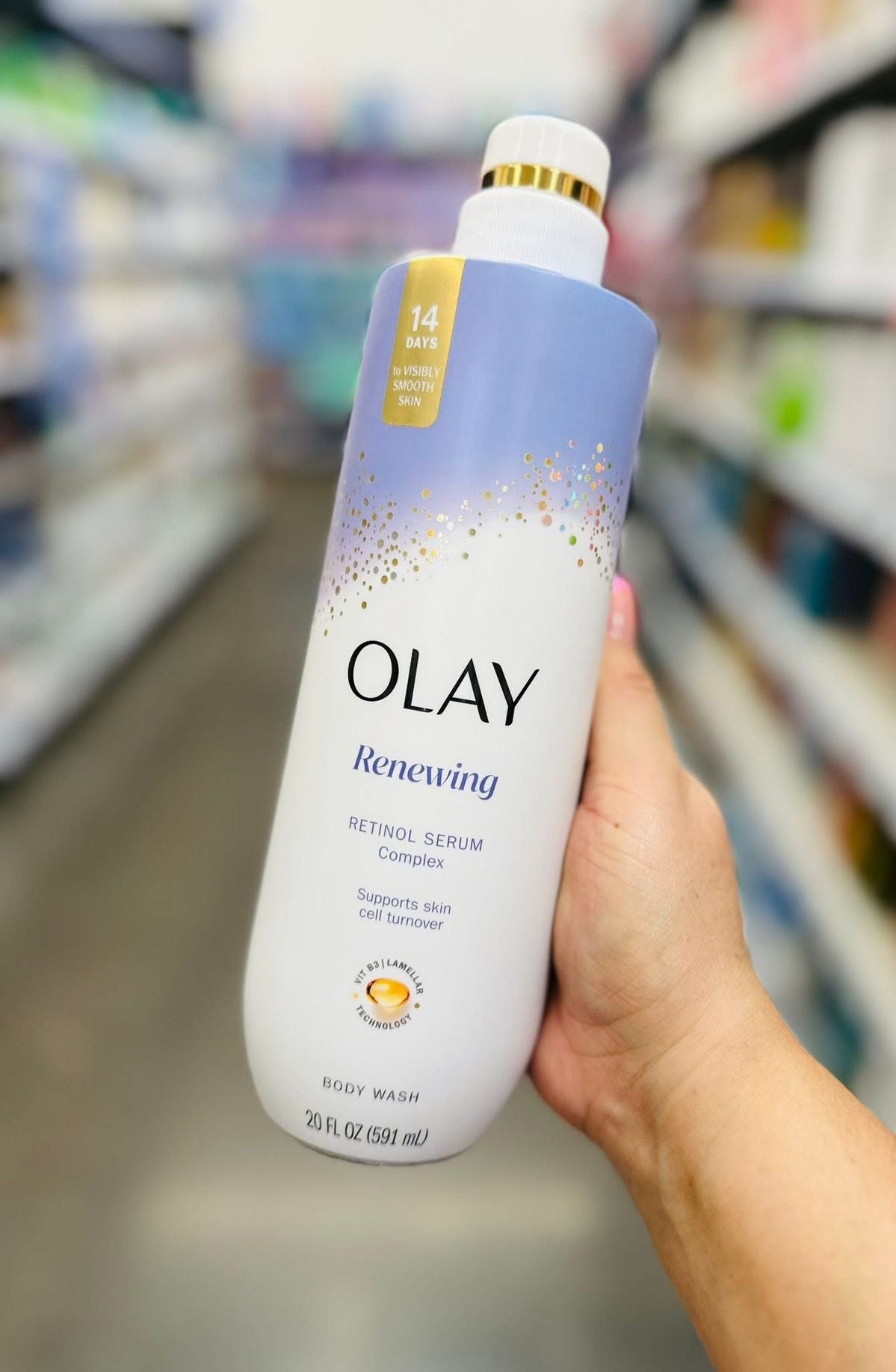 OLAY -Retinol + B3 Hydrating Body Wash 20fl oz 591ml