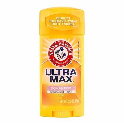 ARM AND HAMMER -ULTRA MAX (Powder Fresh) deodorant Oval 73g