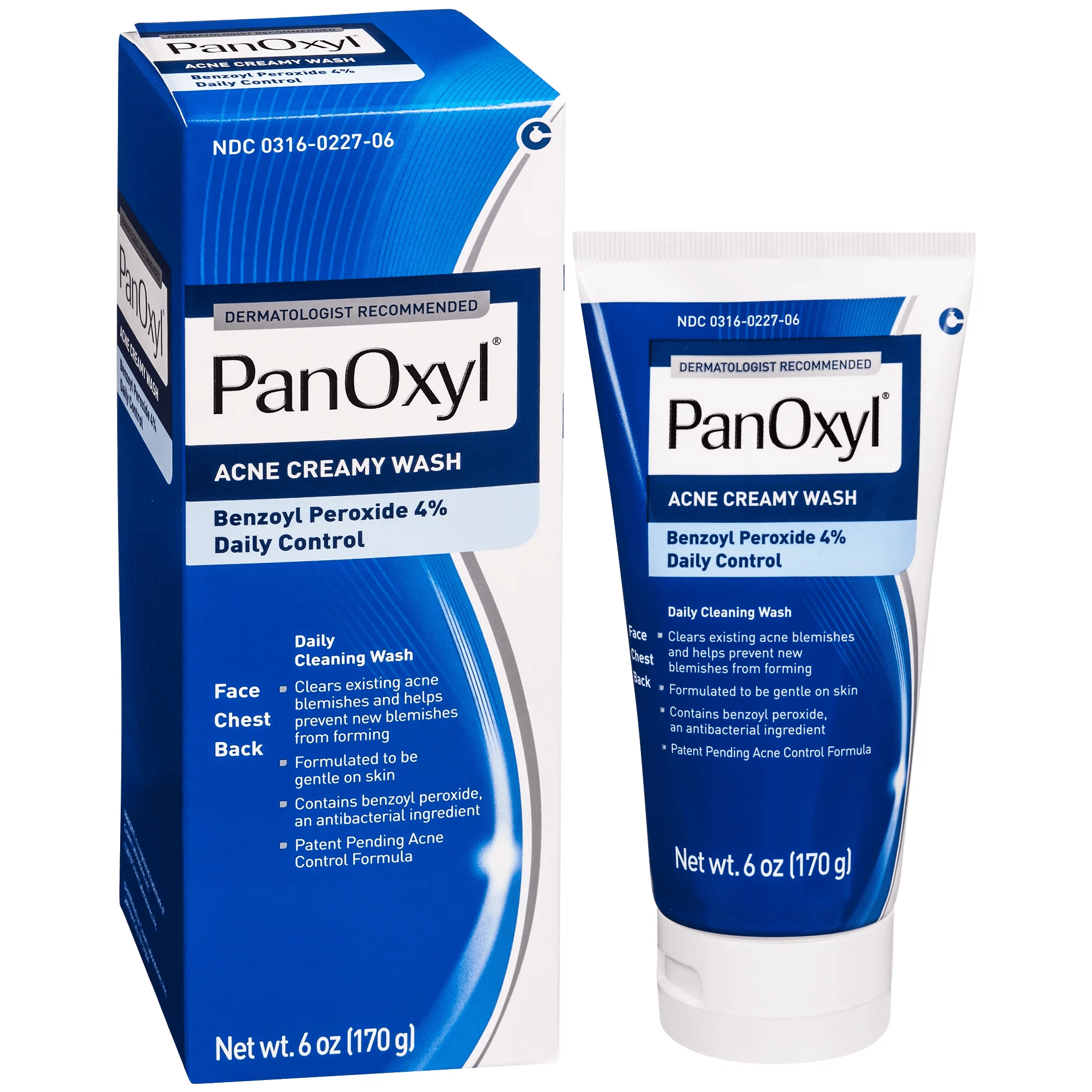 PanOxyl® Acne Creamy Wash Benzoyl Peroxide Daily Control 4% 170g - BuyBetter Wholesales
