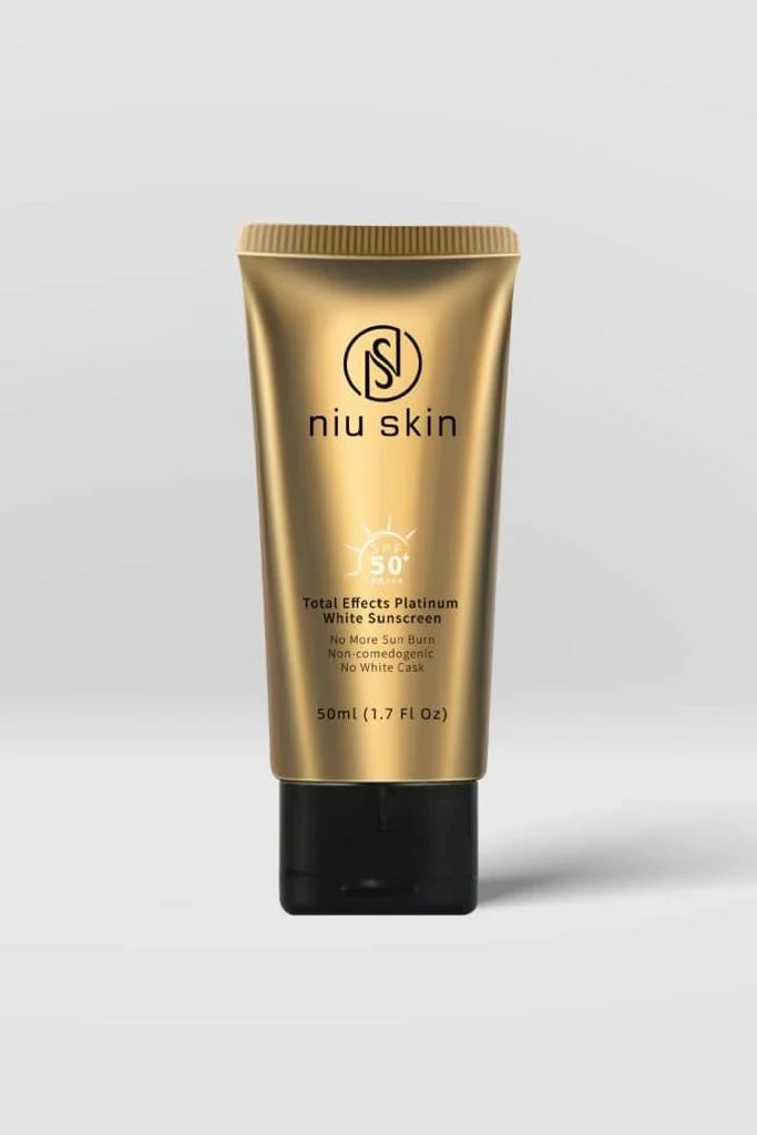 NIU SKIN -Total Effects Platinum White Sunscreen SPF 50+ PA+++ 50ml