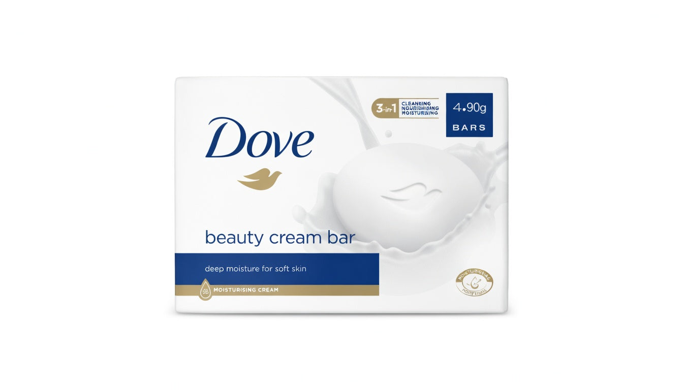 Dove Beauty Cream Bar (Deep Moisture) Bar 90g x4