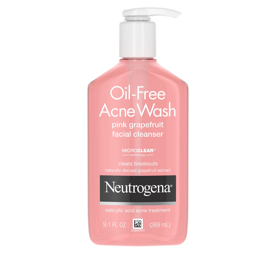 NEUTROGENA -Oil Free Acne Wash (Pink Grapefruit) Facial Cleanser 9.1 oz 269ml