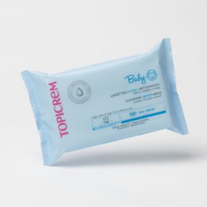 TOPICREM BABY Cleansing Water Wipes (60 Compostable Wipes)