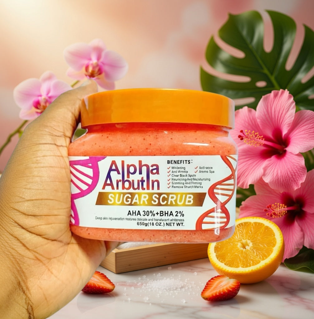 DR MEINAIER Alpha Arbutin (AHA 20% + BHA 2%) Sugar Scrub 650g