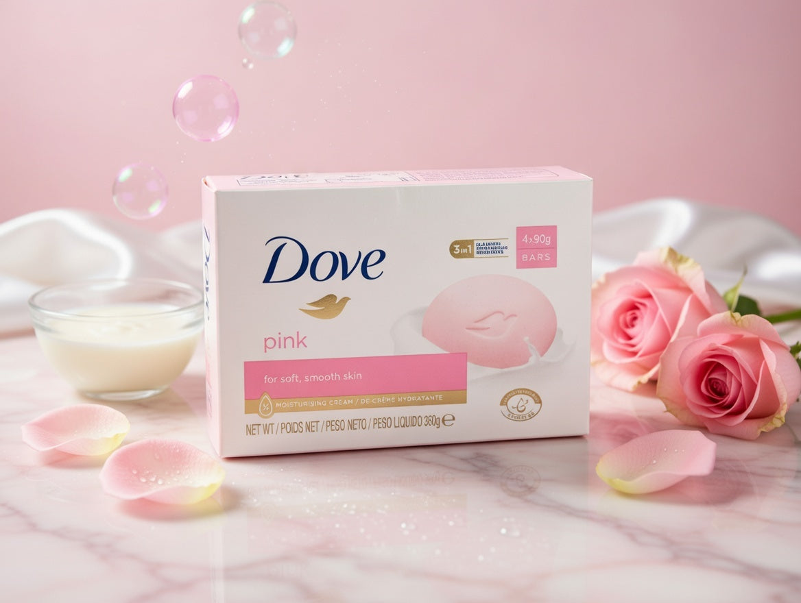 DOVE -Pink (for soft, smooth skin) 4 bars 360g