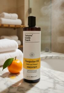 NATURES GENTLE TOUCH -Tangerine Oil Bath &amp; Shower Concentrate (500ml)