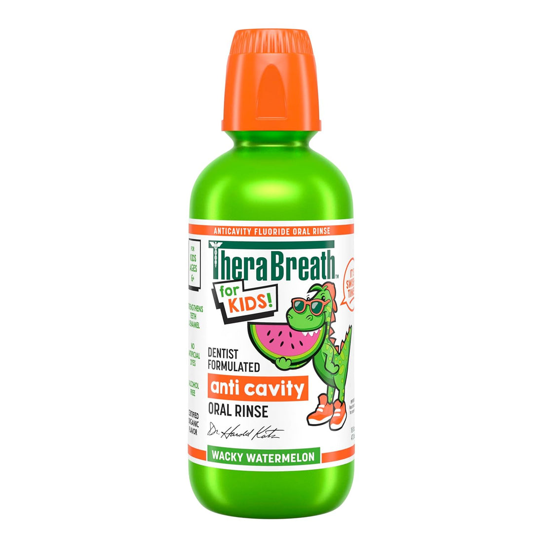 THERABREATH -For Kids Dentist Formulated Anti Cavity (Wacky Watermelon) Oral Rinse 296ml