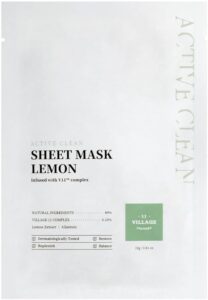 VILLAGE 11 FACTORY ACTIVE CLEAN SHEET MASK LEMON 23g