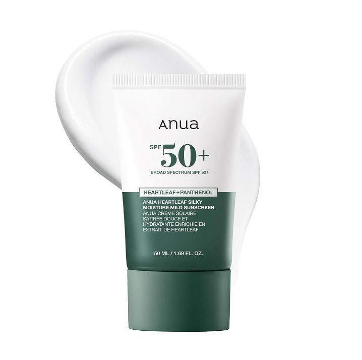 ANUA -Heartleaf Silky Moisture Suncream SPF 50+++ 50ml
