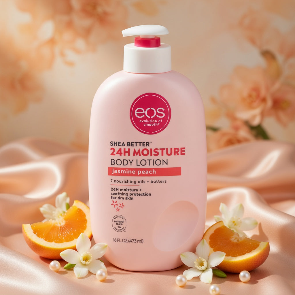 EOS Shea Butter 24H Moisture (Jasmine Peach) Lotion 473ml