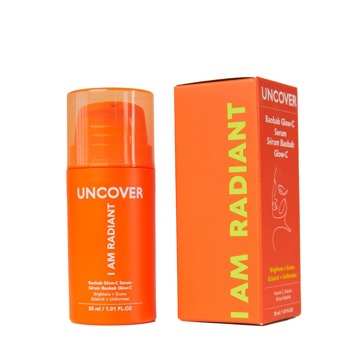 UNCOVER -I AM RADIANT Baobab Glow-C Serum 1.01 oz 30ml