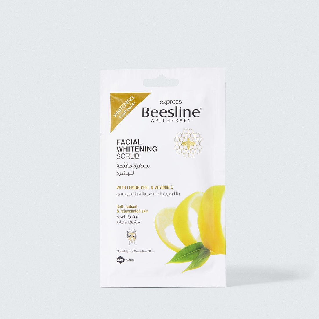 BEESLINE APITHERAPY -Facial Whitening Scrub (Lemon Peel &amp;amp; Vitamin C) 8g