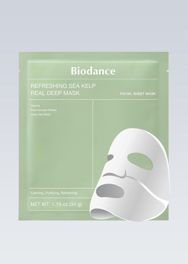 BIODANCE -Refreshing Sea Kelp Real Deep Facial Sheet Mask 1.19 oz 34g