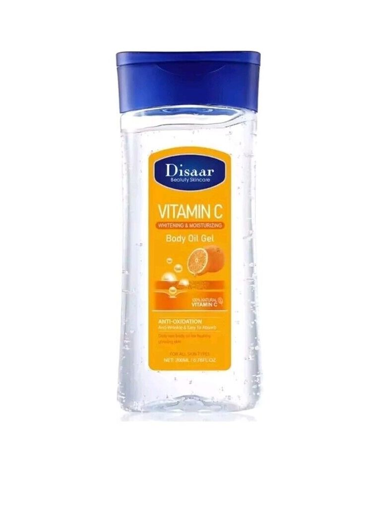 DISAAR -(Vitamin C whitening &amp; moisturizing) Body oil gel 200ml