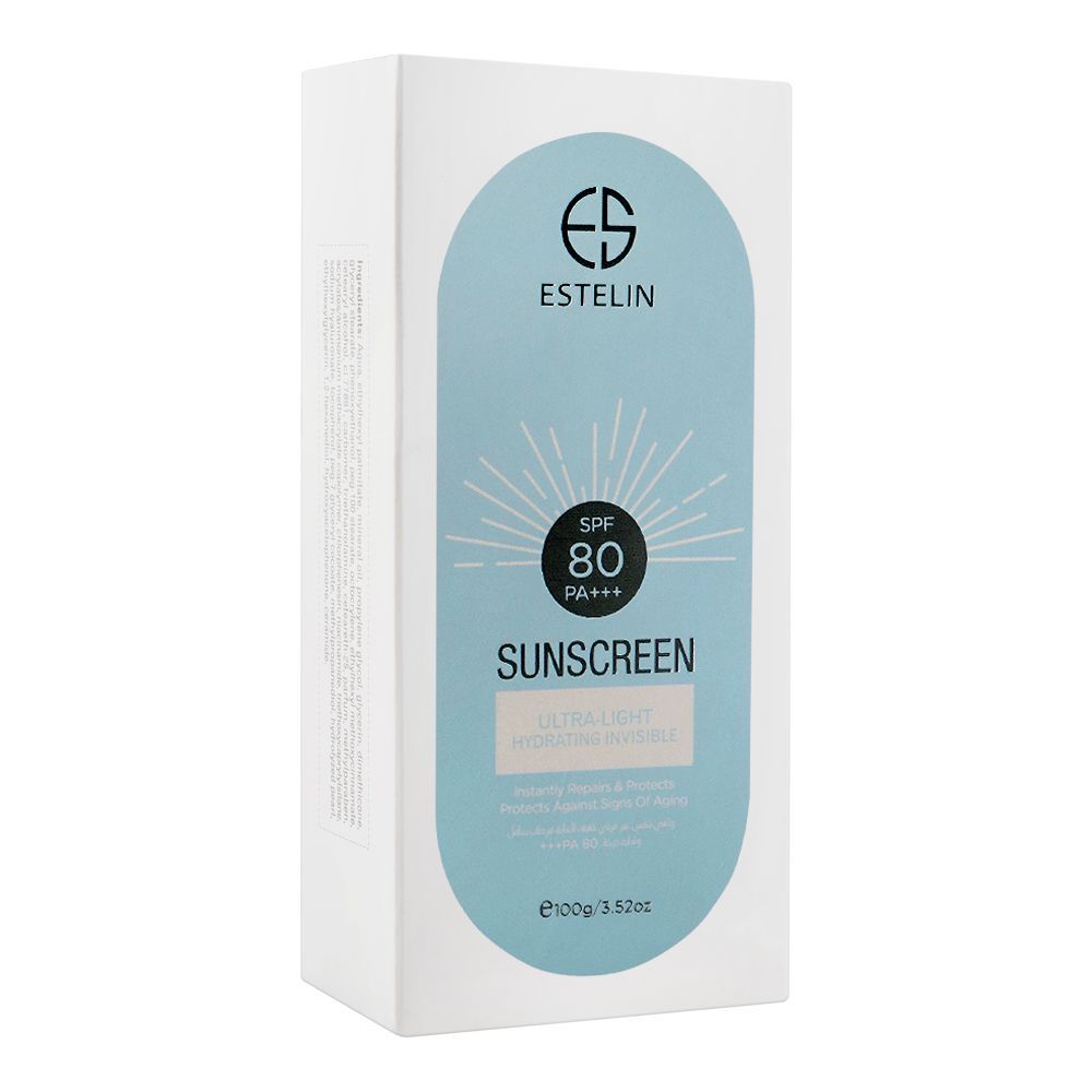 ESTELIN- Ultra Light Hydrating Invisible Sunscreen SPF 80+++ 100g