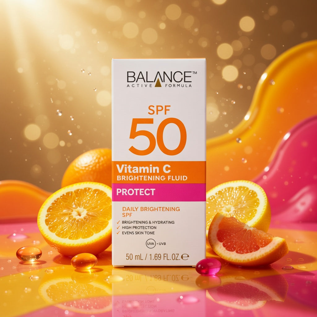 BALANCE Active Formula Vitamin C Brightening Fluid Protect SPF 50 50ml