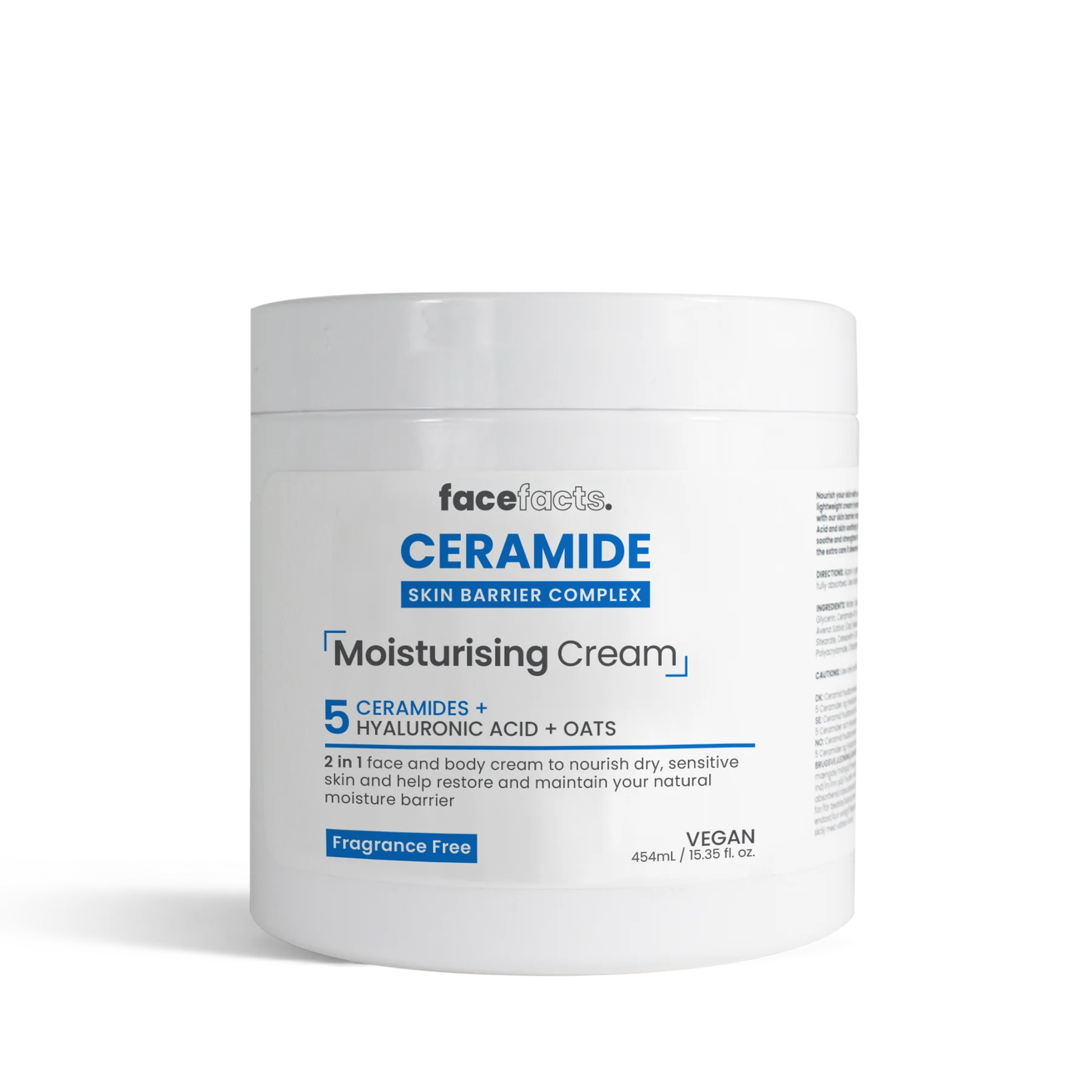 FACEFACTS -Ceramide Moisturizing Cream 454ml
