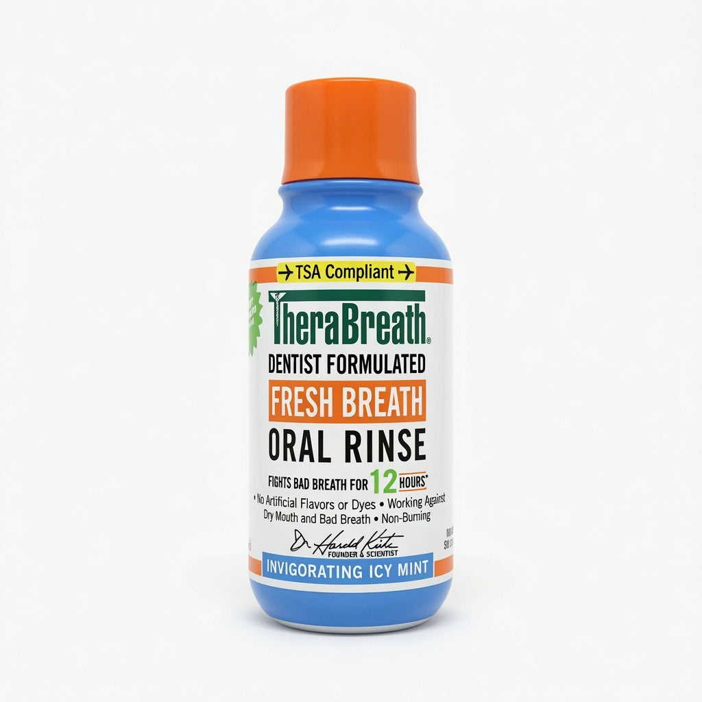 THERABREATH Dentist Formulated Anticavity 24H Oral Rinse(Invigorating Icy Mint) 88.7ml