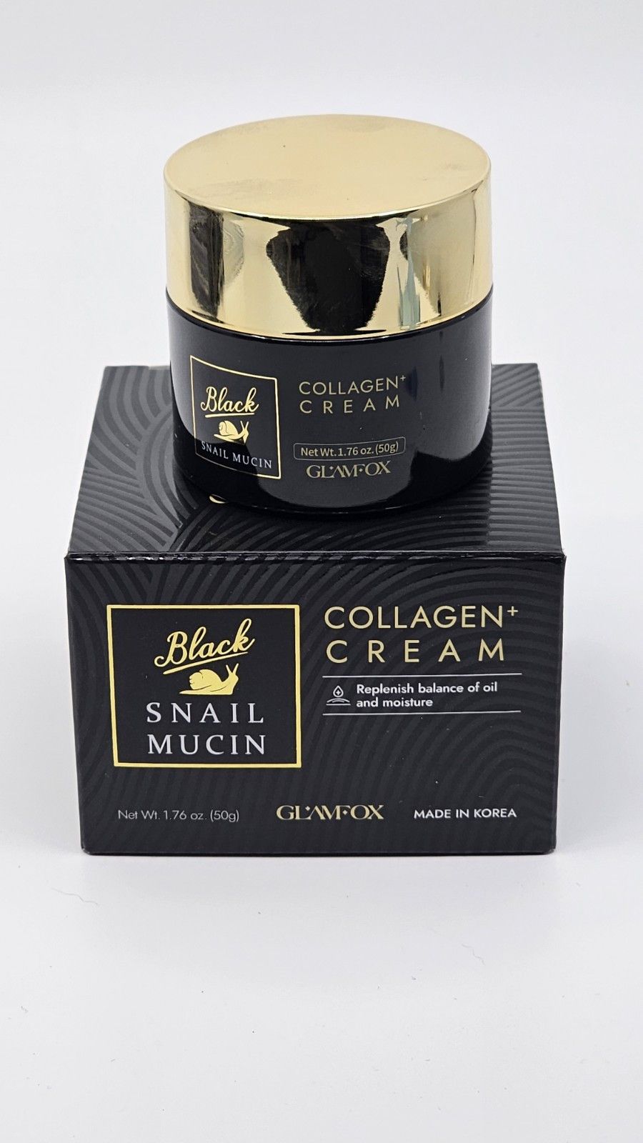 GLAMFOX -Black Snail Mucin Collagen Cream 50g