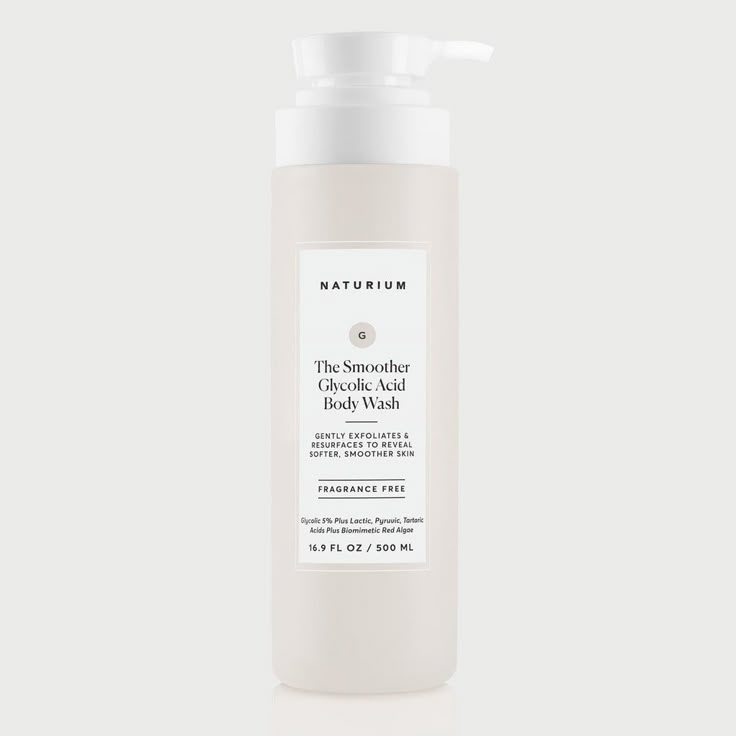 NATURIUM -The Smoother Glycolic Acid Body Wash 16.9 oz 500ml