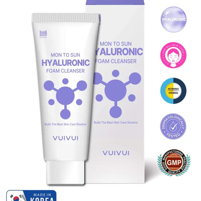 VUIVUI – Byeolee Mon to Sun (Hyaluronic) Foam Cleanser 100g