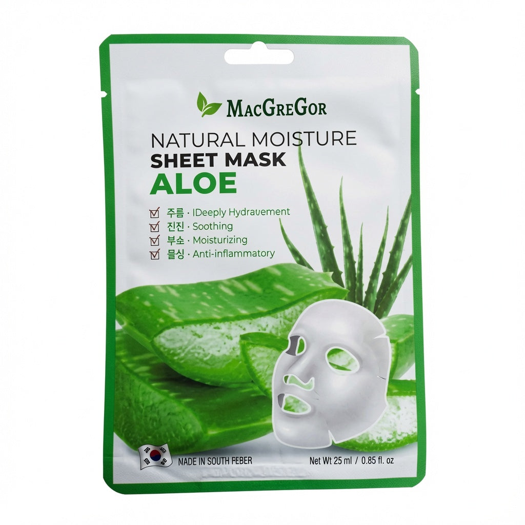 MacGregor - Natural Moisture Sheet Mask Aloe 23ml