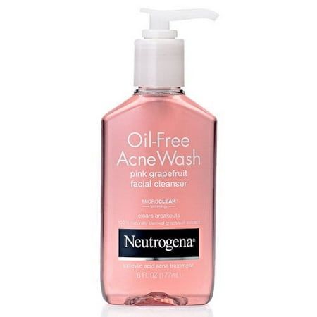 NEUTROGENA -Oil Free Acne Wash (Pink Grapefruit) Facial Cleanser 9.1 oz 177ml
