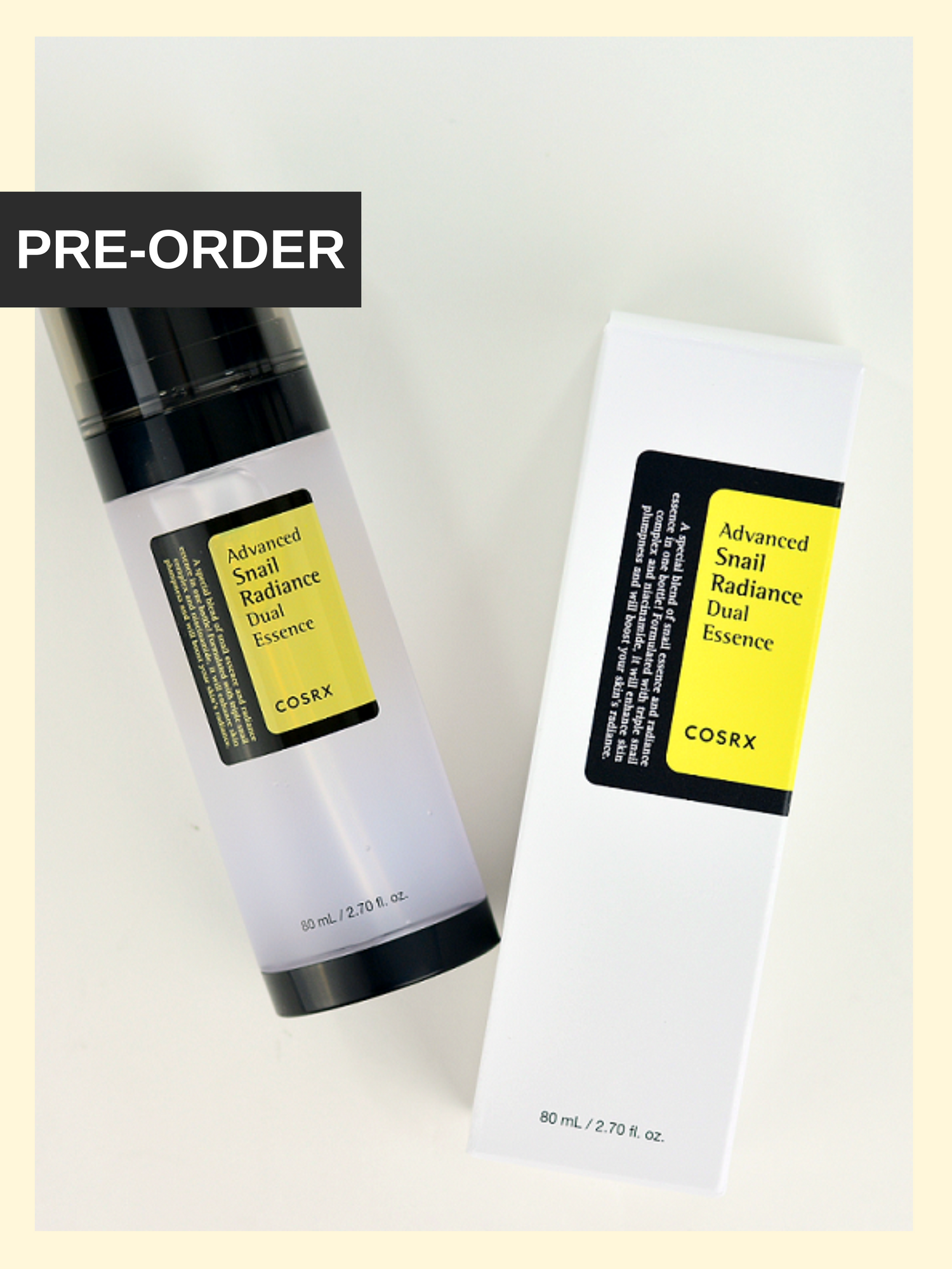 Cosrx -Advanced Snail Radiance Dual Essence 80ml