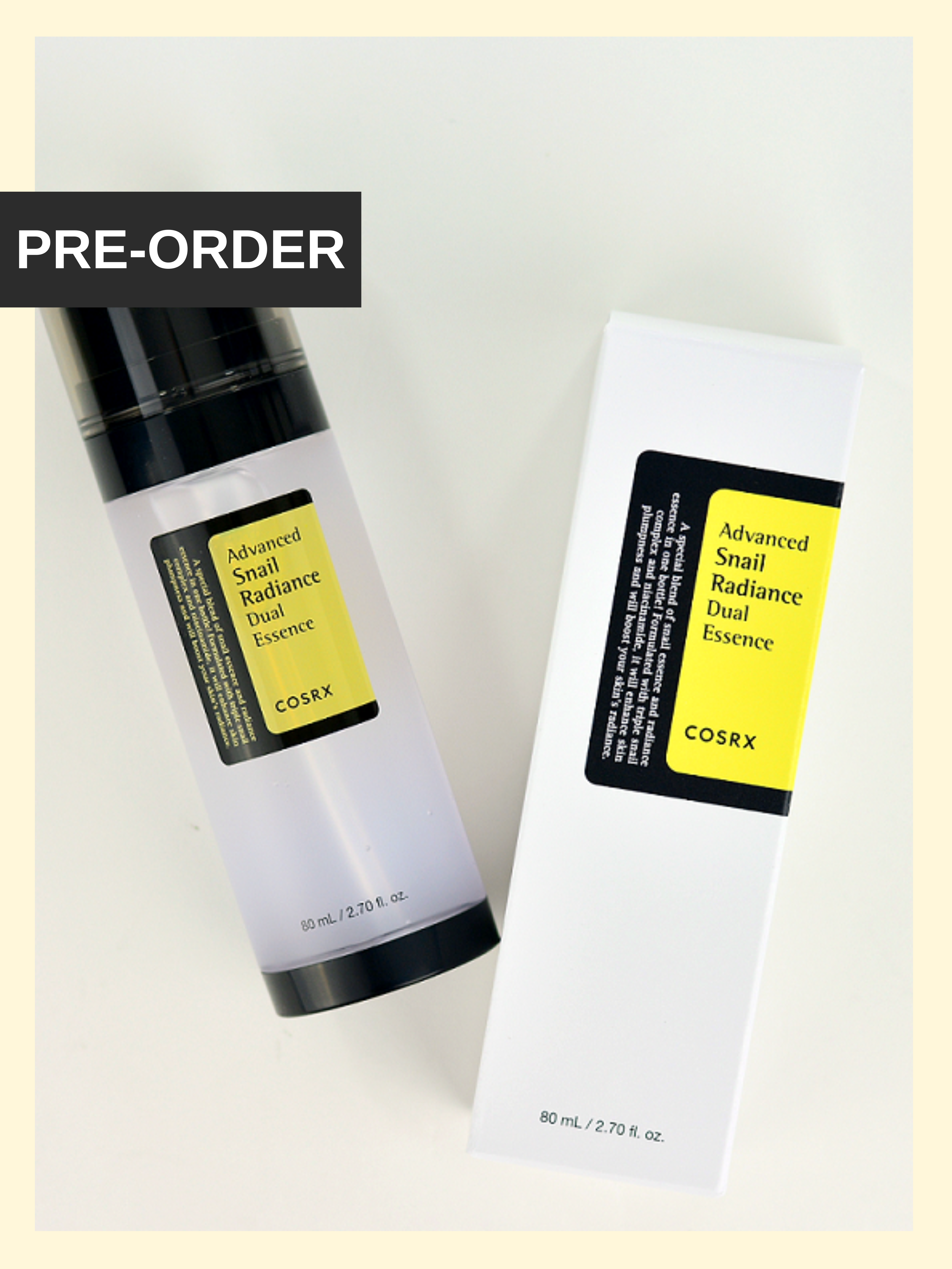 Cosrx -Advanced Snail Radiance Dual Essence 80ml