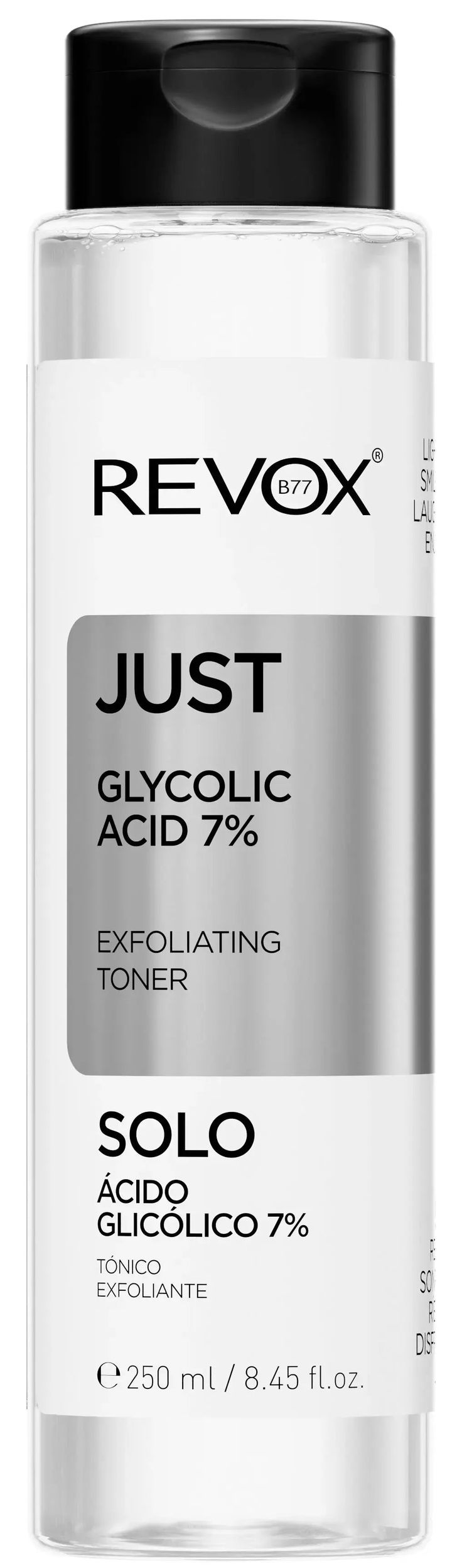 REVOX -JUST Glycolic Acid 7% (Exfoliating) Toner 250ml