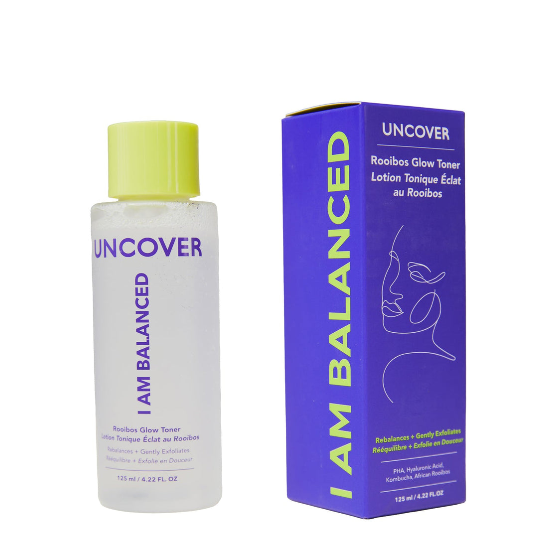 UNCOVER -I AM BALANCED Rooibos Glow Toner Lotion 4.22 oz 125ml