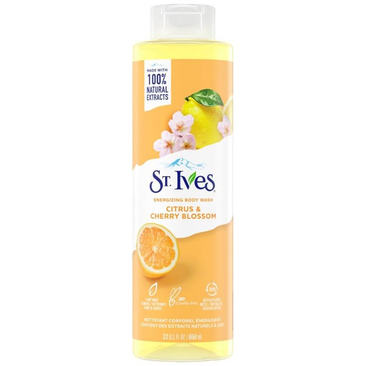 ST IVES -Energizing (citrus &amp; cherry blossom) Body Wash 650ml