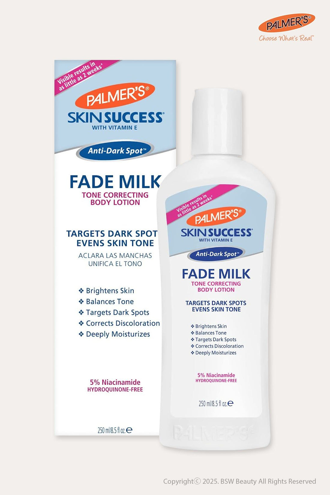 Palmers Skin Success (Anti-Dark Spot Fade Milk) Tone Correcting Body Lotion 8.5fl oz / 250ml