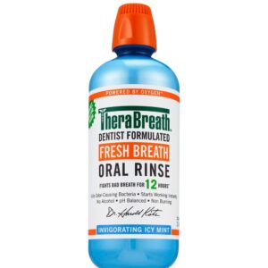 THERABREATH Dentist Formulated Fresh Breath (Invigorating Icy Mint Rinse) Oral Rinse 473ml