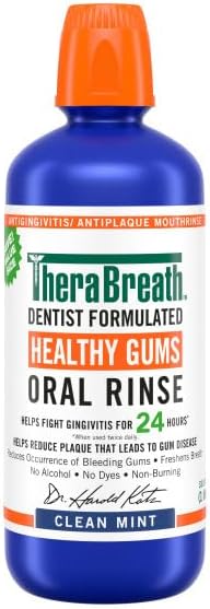 THERABREATH -Dentist Formulated Healthy Gums (Clean Mint) Oral Rinse 473ml