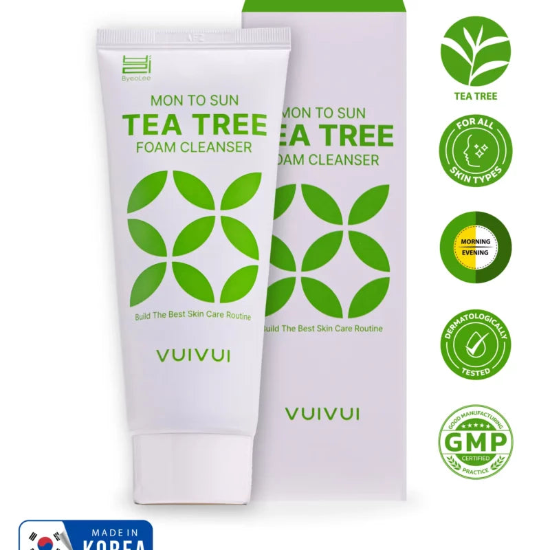 VUIVUI – Byeolee Mon to Sun (Tea Tree) Foam Cleanser 100g