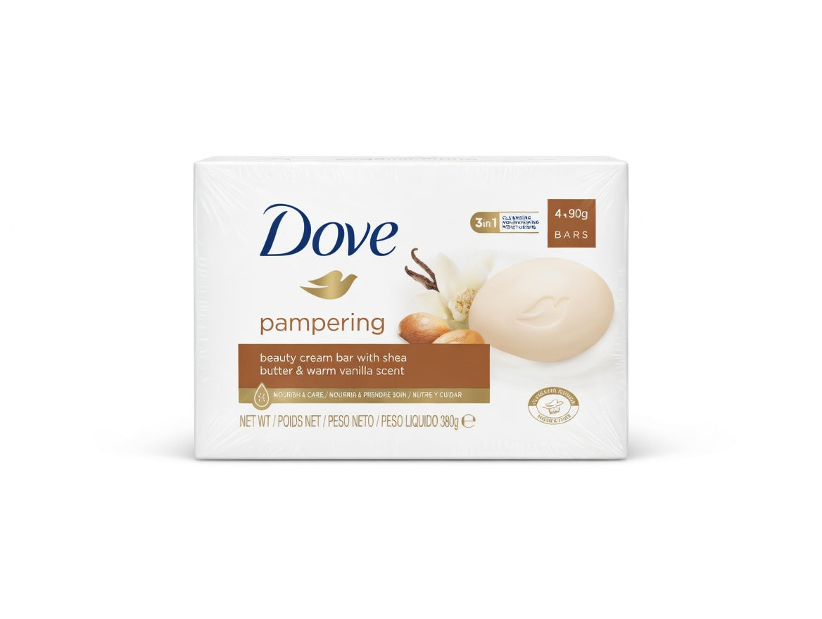 DOVE -Beauty Cream Bar (Pampering) 90g x4